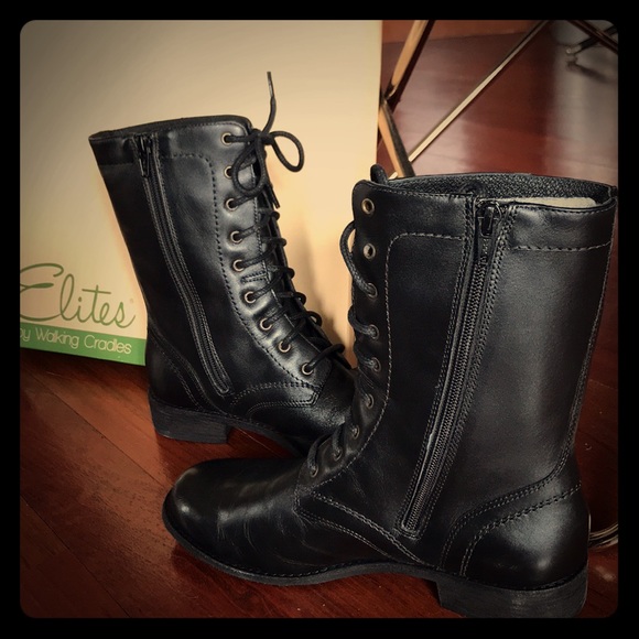 Leather Combat Boots - BNIB - Picture 3 of 4